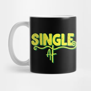 Single Af // Vintage Anti Valentine Design Mug